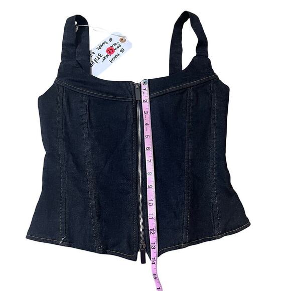 EB Denim Sample Sale Rainy Denim Corset Midnight “Black” - Picture 6 of 12